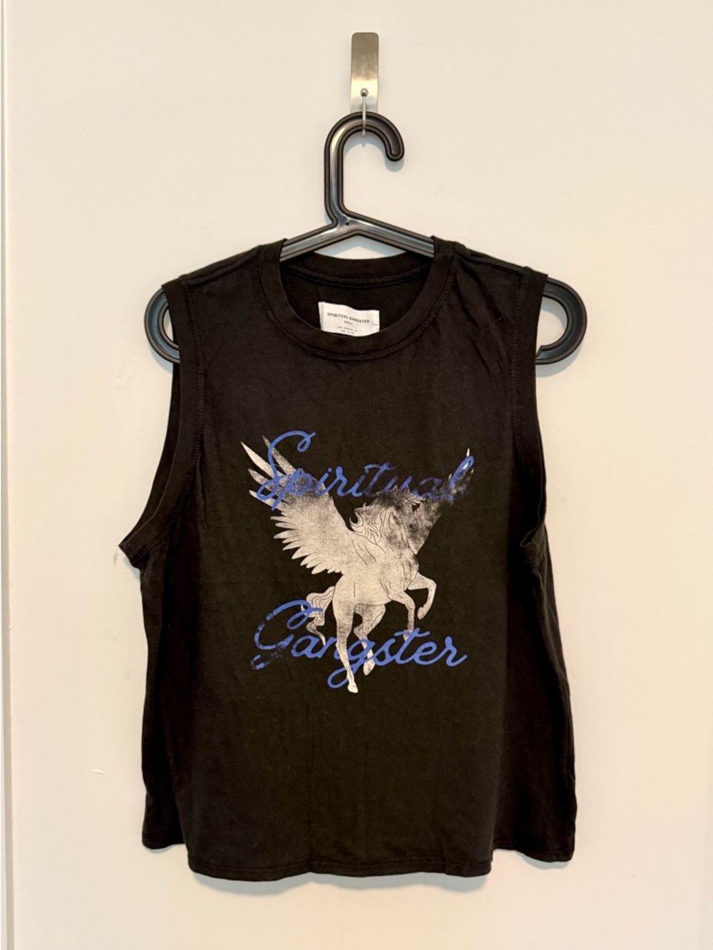 Spiritual Gangster Black Graphic Tank Top - Small, New without Tags